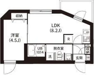 レピュア南大井レジデンス【5階】の間取り