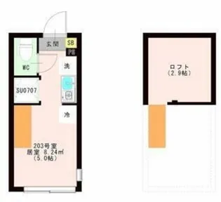 OTAS 代田橋【2階】の間取り