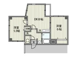 ルミエラII【2階】の間取り