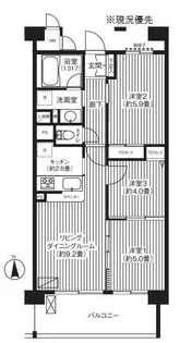 ピエス綱島【2階】の間取り