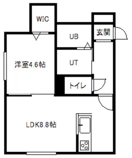 ムルソー・サッポロサントル【2階】の間取り