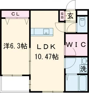 L-bloom御井【1階】の間取り