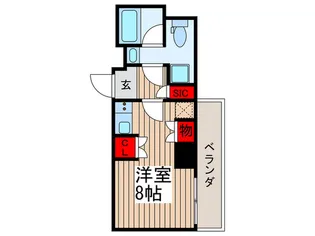 リビオメゾン勝どき【10階】の間取り