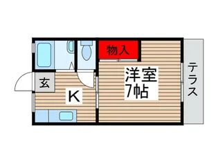 サンシティ梅郷【1階】の間取り