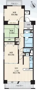 サンマンションアトレ新宿戸山【3階】の間取り