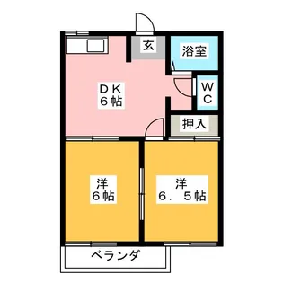 クレール金山C【2階】の間取り