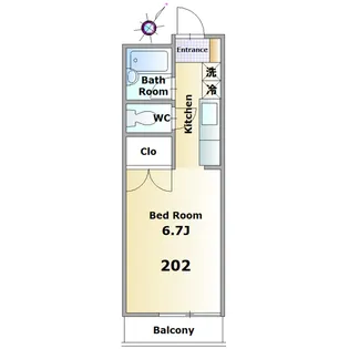 ヴェルシオン【2階】の間取り
