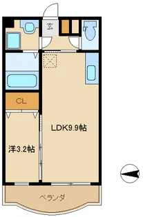 アヴェニール コガ【2階】の間取り