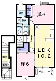 ミルフィーユ C【2階】の間取り