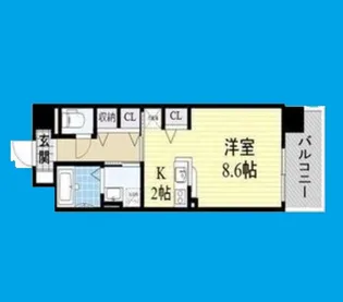 ルミナス上新庄【2階】の間取り