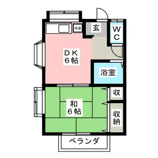 セイユウハイツIII【1階】の間取り
