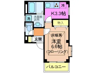 Kcourt神戸【1階】の間取り
