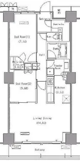 パークアクシス豊洲【17階】の間取り