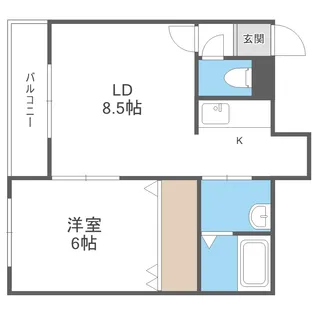 Orbs1-5(オーヴ1-5)【4階】の間取り