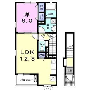 コーポ フルール【2階】の間取り