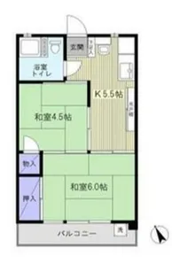 タツオカビル【2階】の間取り