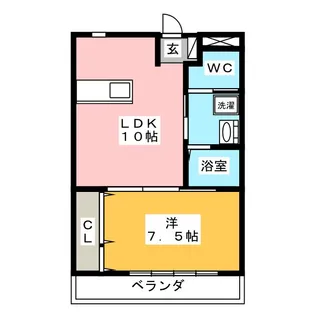 ソレアード【2階】の間取り