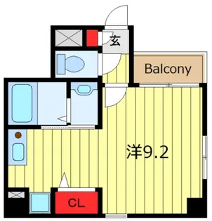 メイリック・パーク【6階】の間取り