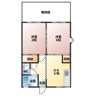 フローラルハイツ【1階】の間取り