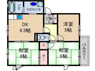 ピネスタウン A棟【2階】の間取り