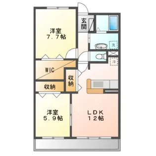 小牧ガーデンスクエア【2階】の間取り