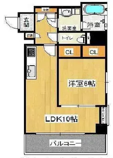 CITY SPIRE十三東【4階】の間取り