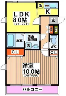 セタリアヴィリディス【1階】の間取り