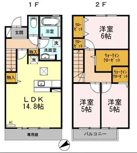 ブランシェ弥生の間取り