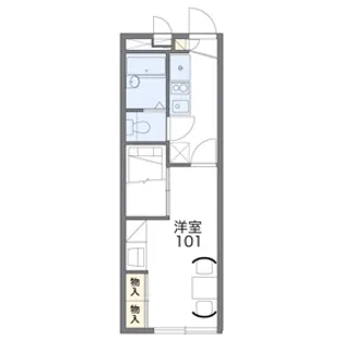 レオパレスソレーユ【2階】の間取り