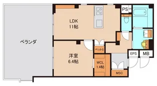 Victoire南流山【6階】の間取り