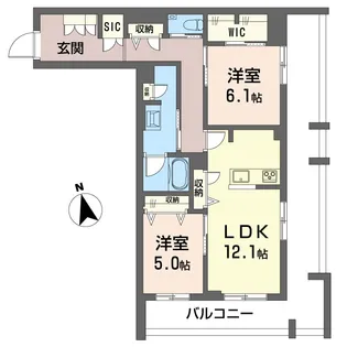 セントリビエ江北【2階】の間取り