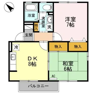 コーポアルファーII【2階】の間取り