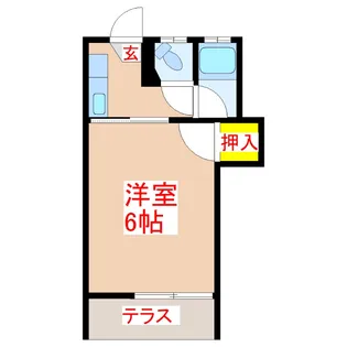 コーポ寿【1階】の間取り