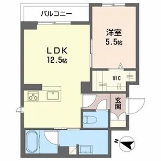 La Palais Vert ラ・パレヴェール【2階】の間取り