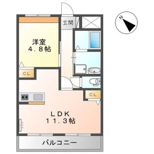 パールメゾン・イン・ビレッジ【2階】の間取り