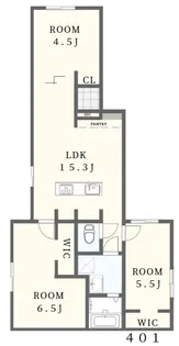 レコリード幡ヶ谷【4階】の間取り
