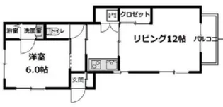 元横山町アパート【1階】の間取り