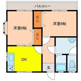 セシル愛【1階】の間取り