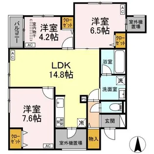 MOCRAFT中葛西【2階】の間取り