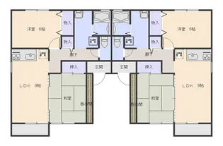 パークハイムII A棟【2階】の間取り