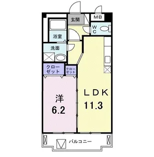 エクセレント・盛【2階】の間取り