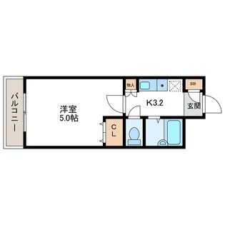 グランイースト北17条【2階】の間取り