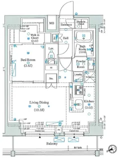 AXAS RESIDENCE 目黒東【12階】の間取り