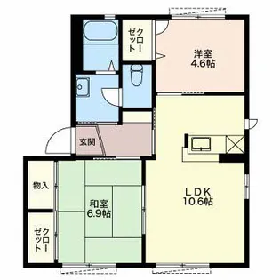 グレイスコート A【1階】の間取り