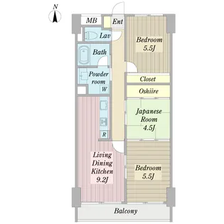 プロシード市川【1階】の間取り