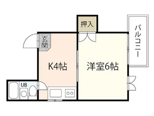 山鶴ビル【4階】の間取り