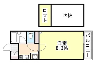 ハピネスイトウ【4階】の間取り