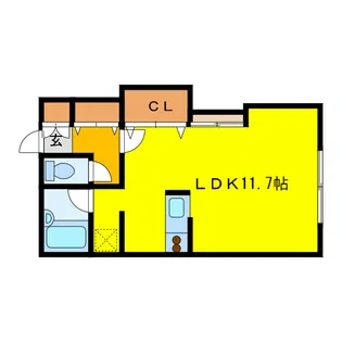 メゾンド幸ビル【2階】の間取り