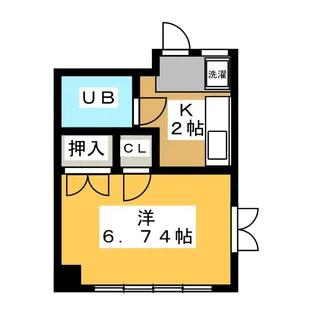 サンハイツ桜町【1階】の間取り