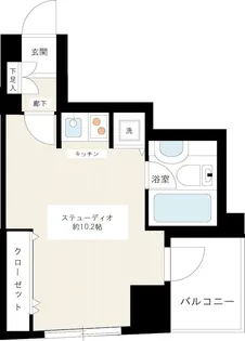 カスタリア新宿御苑【5階】の間取り